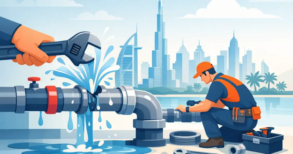 Burst Pipe Repair Near Me in Dubai