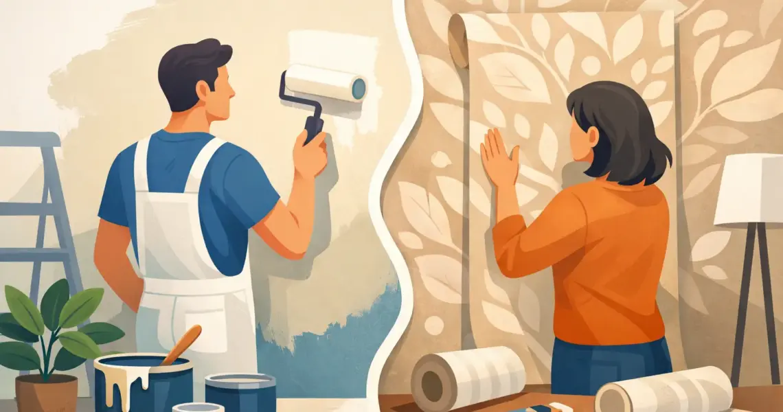 Wall Paint or Wallpaper: Which Fits Best?