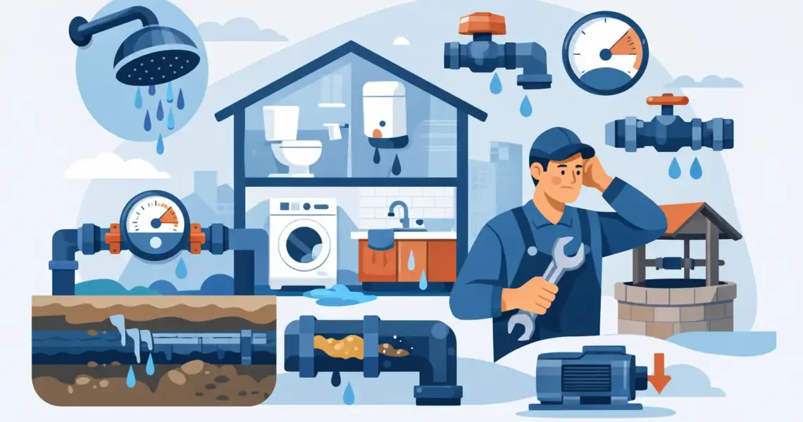 What Causes Low Water Pressure? 9 Common Issues
